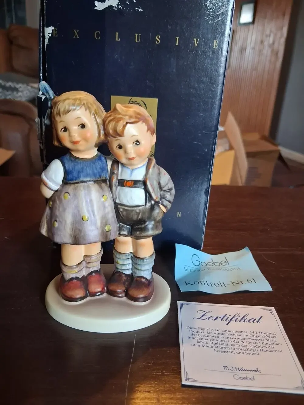 Goebel M.I. Hummel Club # 449 The Little Pair 10 Year Membership Club Exclusive